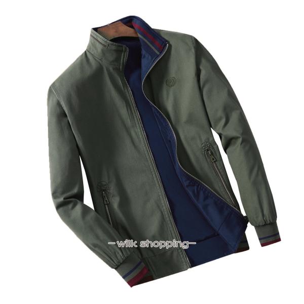 秋物　ミリタリージャケット スイングトップ 秋服 メンズ ジャケット フルジップ ジャンパー