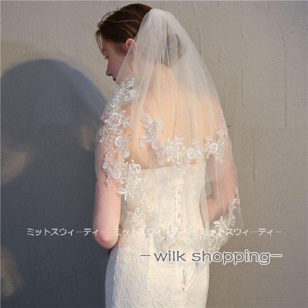 ウエディングベール ショートベール 結婚式 コーム付き 二次会 ブライダル 花嫁 ベールダウン ウェディングベール 披露宴 オフホワイト 前撮り 挙式