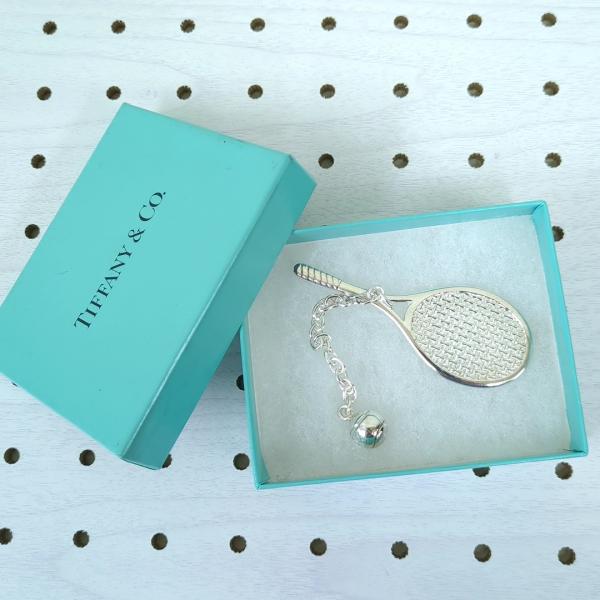 レア 稀少★ティファニー テニス ラケット キーホルダー キーリング SV925 TIFFANY&Co.（ティファニー） Tiffany テニスラケット チャーム