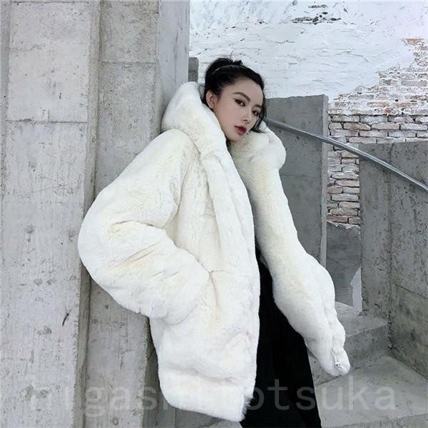 ファーコート レディース フェイクファーコート ファージャケット 可愛いコート 毛皮 厚手 暖かい ジップアップ シンプル 上品 韓国風 秋冬