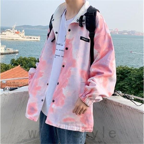 ジャケット韓国オルチャンストリートダンス衣装タイダイ柄派手原宿系hiphopリバーシブル2wayレッスン着ブルゾンアウター Joy qcwuld Will Style 通販 Yahoo ショッピング
