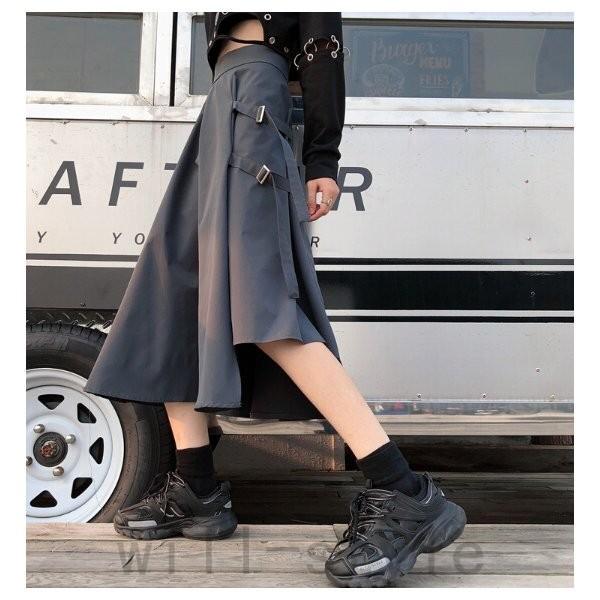 変形スカート韓国オルチャンストリートアシメ原宿系v系2連ベルト衣装サブカルサブストボトムス Joy Vr5cgksj Will Style 通販 Yahoo ショッピング