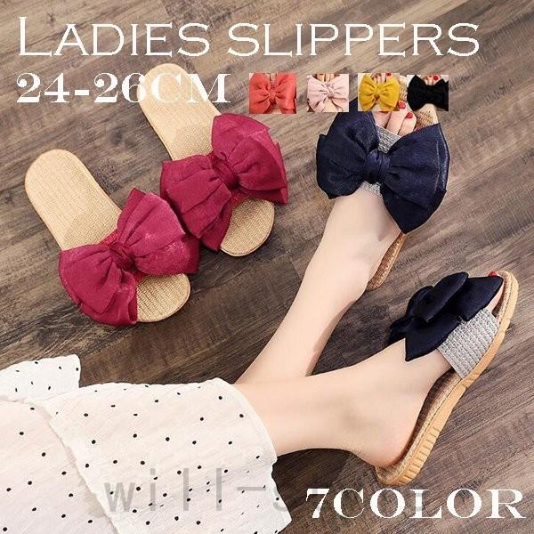 スリッパ 夏用 室内 おしゃれ 安い ルームシューズリボン Will1022 0224 Will Style 通販 Yahoo ショッピング