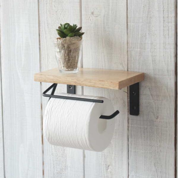 ペーパーホルダー トイレットペーパーホルダー おしゃれ 木製 アイアン マンゴーウッド アンティーク レトロ トイレ 収納 ナチュラル かわいい 雑貨 412 生活雑貨 Willdo 通販 Yahoo ショッピング