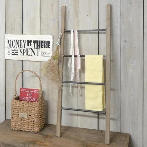 梯子 パイプラダースタンド ハシゴ シェルフ ディスプレイ 飾り ウッド 木製品 インテリア ウッド 木製品 雑貨 アイアン ナチュラル アンティーク Az 1110 生活雑貨 Willdo 通販 Yahoo ショッピング