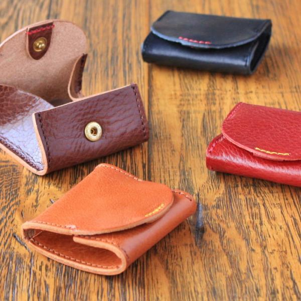 コインケース 小銭入れ レディース財布 栃木レザー ハンドメイド 栃木ルビーレザー 本革 革 レザー 革小物 日本製