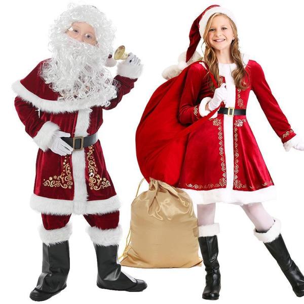 クリスマス コスプレ サンタ コスプレ サンタクロース 男の子と女の子 コスチューム 衣装 キッズ こども用 赤ちゃん 子供用 プレゼント お子様