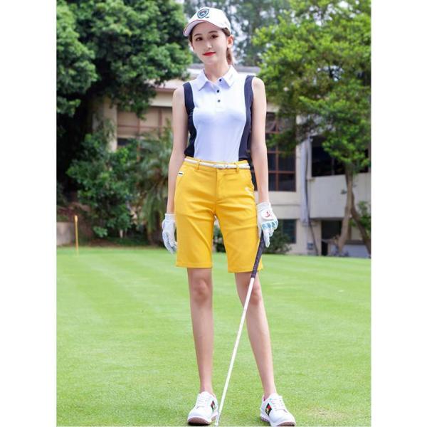 ゴルフショートパンツ レディース ハーフパンツ ゴルフウェア 薄手 ゴルフズボン 短パン スポーツウェア ストレッチパンツ アウトドア 女性用 夏