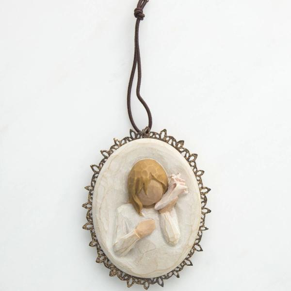 ウィローツリーオーナメント（ブローチ型） 貴方を想う 高さ1cm Willow Tree Thinking of You