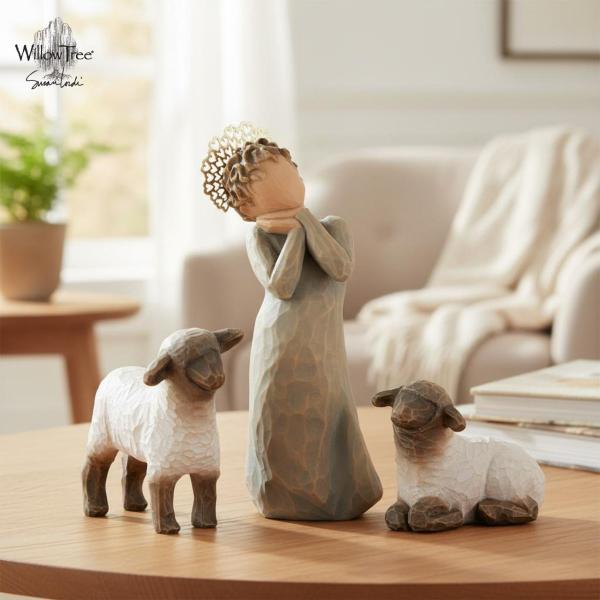 ウィローツリー Little Shepherdess - 小さな羊飼い 12.5cm | キリスト 降誕セット 馬小屋セット ナティビティ プレゼピオ