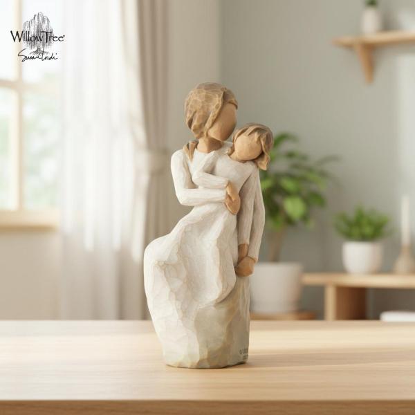 ウィローツリー彫像 MotherDaughter - 母娘 15cm 2人組 親子 | おしゃれ 置物 彫刻 人形 インテリア スーザン・ローディ 正