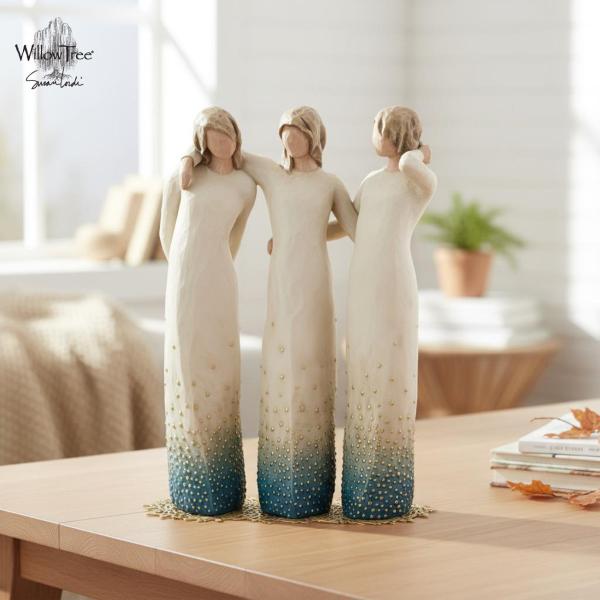 ウィローツリー彫像 By my side - 私のとなりで 23.5cm 3人組 大人の女性 | おしゃれ 置物 彫刻 人形 インテリア スーザン・ロ