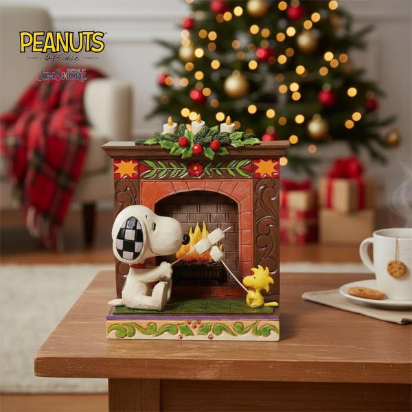 SNOOPY（スヌーピー） ウッドストック 暖炉 10.9cm クリスマス