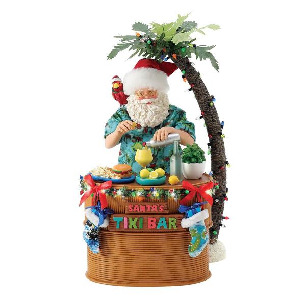 Santa's Tiki Bar 33cm | サンタ サンタクロース 人形 置物 フィギュア クリスマス ホリデー Possible Dreams