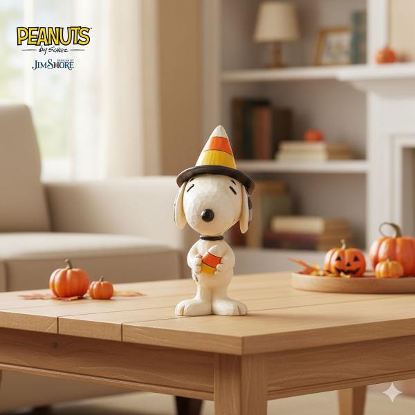 スヌーピー キャンディコーンハット ミニ 9.5cm ハロウィン | ジムショア ピーナッツ グッズ フィギュア 人形 置物 彫刻 Jim Shore