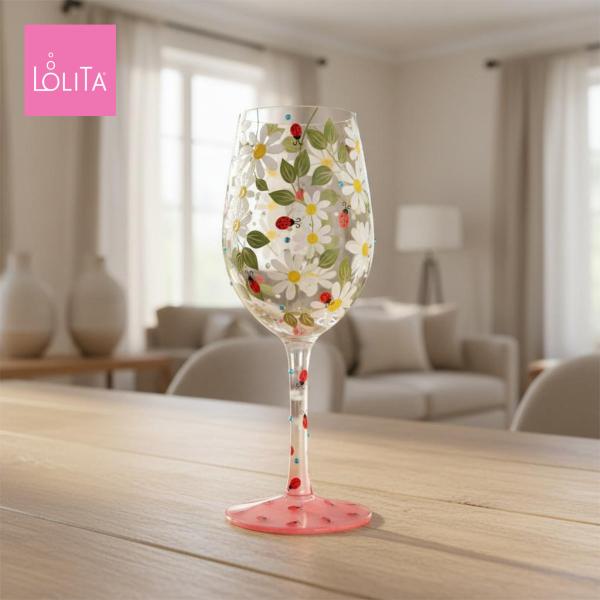 Lolita ワイングラス Ladybird 22.4cm レディバード(てんとう虫) | かわいい おしゃれ ポップ モダン デザイン食器 アート