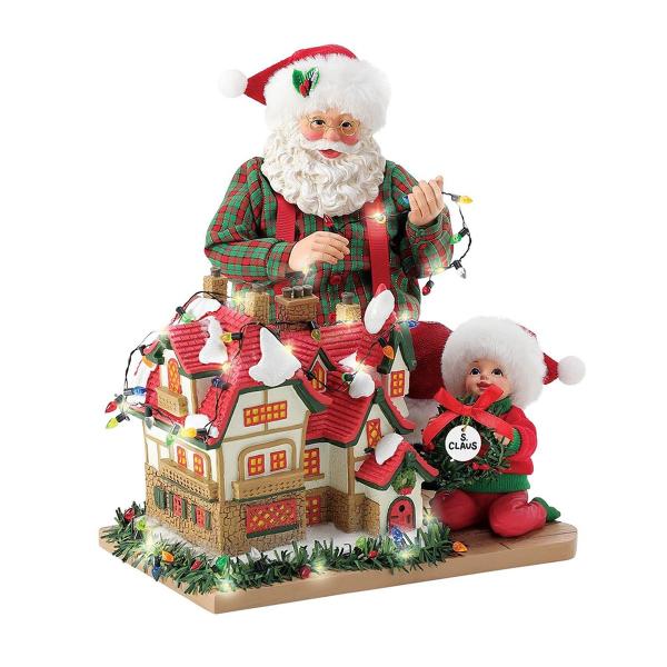 House Lights 21.6cm | サンタ サンタクロース 人形 置物 フィギュア クリスマス ホリデー Possible Dreams 正規