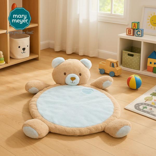 可愛いブルーのクマのマットが登場しました。 クマのお顔は枕代わりとして、寝転ぶお子様の頭を支えます。 ソフトでふわふわな肌触りとなっております。 ベビーマットとして使う以外に、ペットマットとしてもお使いいただけます。ぬいぐるみと一体になった...