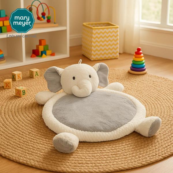 可愛いゾウのマットが登場しました。 ゾウのお顔は枕代わりとして、寝転ぶお子様の頭を支えます。 ソフトでふわふわな肌触りとなっております。 ベビーマットとして使う以外に、ペットマットとしてもお使いいただけます。ぬいぐるみと一体になったユニーク...