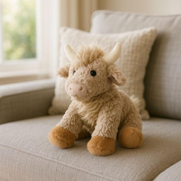 メリーマイヤー パティ ハイランドカウ 18cm うし | ぬいぐるみ ナチュラルカラー 動物 どうぶつ ファーストトイ ベビー 赤ちゃん こども M
