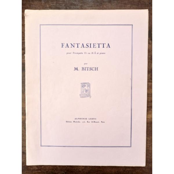 送料無料 トランペット楽譜 M.ビッチュ：ファンタジェッタ（小