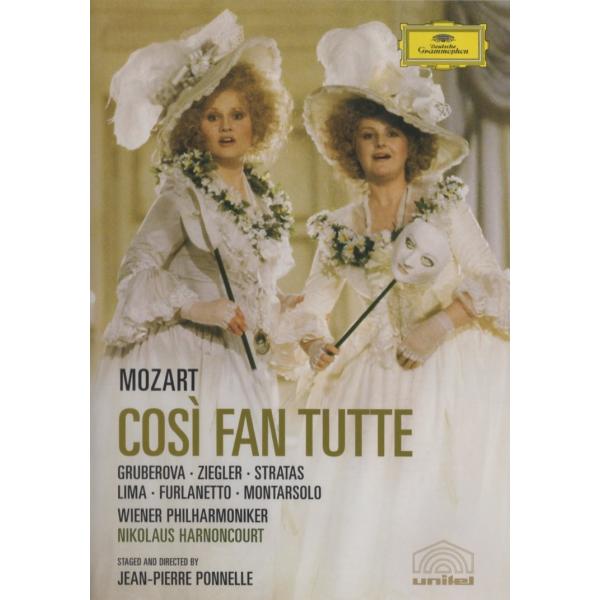 海外盤DVD　日本語解説書は付属しておりません。　　Deutsche Grammophon　　　モーツァルト：歌劇「コジ・ファン・トゥッテ」　フィオルディリージ……エディタ・グルベローヴァ（ソプラノ）ドラベッラ……デローレス・ジーグラー（メ...