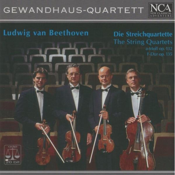 レーベル：NCA（ニュー・クラシカル・アドヴェンチャー）　品番：MA-9804836　組枚数：1　　【曲目】　ベートーヴェン：　弦楽四重奏曲第15番 イ短調 作品132　弦楽四重奏曲第16番 ヘ長調 作品135　　【演奏】　ゲヴァントハウス...
