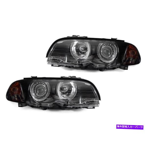 USヘッドライト Depo Combo Angel Haloヘッドライト+ 01-06 BMW