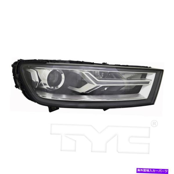 USヘッドライト Audi Q7 W / LED DRL 2017-2019モデルのTYC右側HID