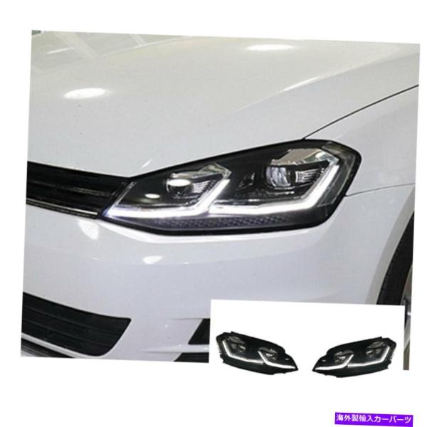USヘッドライト VWゴルフ7 LEDヘッドライトLED DRL 13-17 LED 13~17