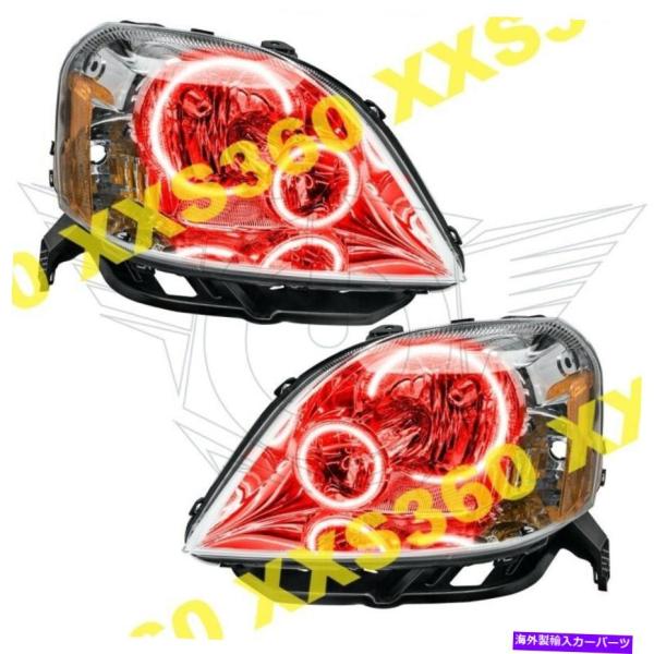 USヘッドライト フォード500 05-07赤いLEDの天使の目のためのOracle Haloヘッドライト ORACLE Halo HEADLIGHTS for Ford Five Hundred 500 05-07 RED