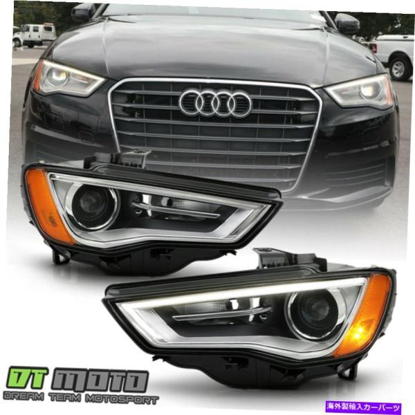 USヘッドライト 2015-2016アウディA3 S3 HID / Xenon Non-AFS LED DRL