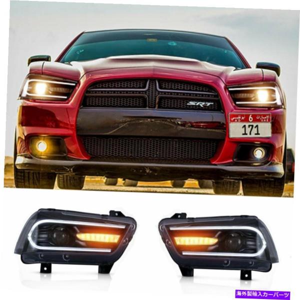 USヘッドライト Dodge Charger LEDヘッドライトプロジェクターHID LED