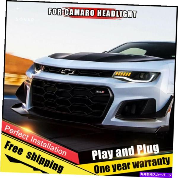 USヘッドライト シボレーカマロヘッドライトアセンブリキセノンレンズ