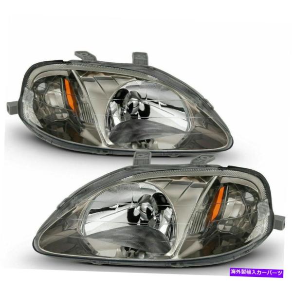 USヘッドライト 99-00ホンダシビック2/3/4ドアEK / EJ EM J 4ドア