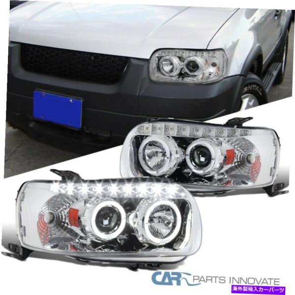 USヘッドライト 05-07フォードエスケープデュアルハロープロジェクター