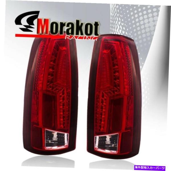 USテールライト Chevy C / K C10トラック88-98第2世代LED左/右テールライト赤クリア Chevy C/K C10 Truck 88-98 2nd Generation LED Left/Right Tail