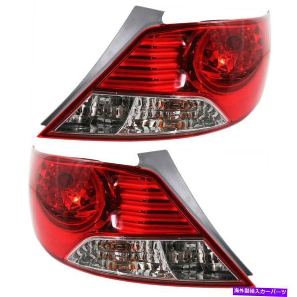 USテールライト 2008年から2012年のハロゲンテールライトMitsubishi Galant右透明 赤レンズW  球根 Halogen Tail Light For 2008-2012 Mitsubishi Galant Right Clear Red Lens w  Bulbs