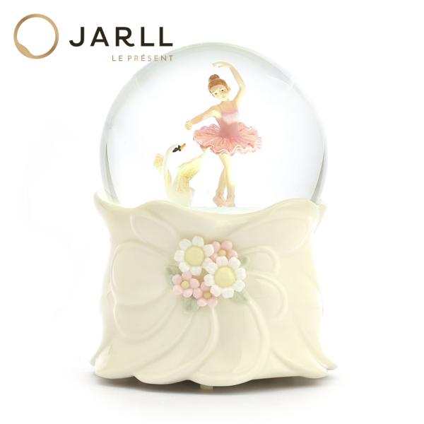 【JARLL】スノードーム バレエ ミュージカル 白鳥 高級 オルゴール（ぜんまい式）ライト付き インテリア 置物 SB1901 5380