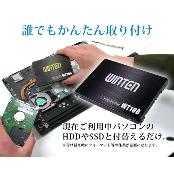 SSD 120GB【5年保証 スペーサー付 送料無料 即日出荷】安心のWintenブランド WT100-SSD-120GB SATA3 6Gbps 3D NANDフラッシュ搭載 内蔵型SSD 120 120G 5584 /【Buyee】 SSD 120GB【5年保証 スペーサー付 送料無料 即日出荷】安心のWintenブランド WT100-SSD-120GB SATA3 6Gbps 3D NANDフラッシュ搭載 内蔵型SSD 120 120G 5584 /【Buyee】