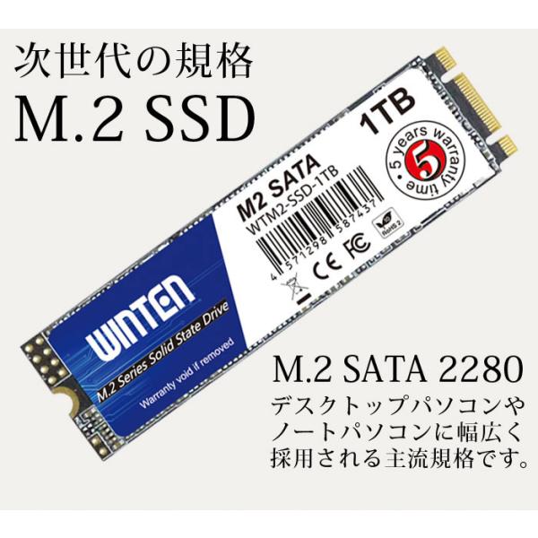 WINTEN 内蔵SSD 1TB SSD M.2 大容量 5年保証 ド | JChereヤフー
