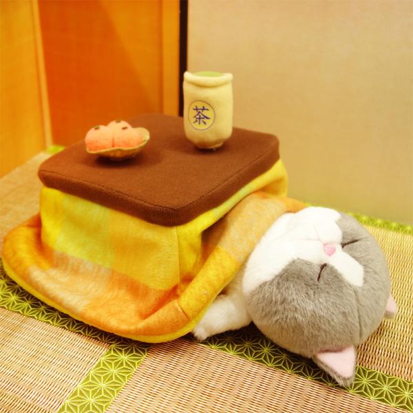 ぼうみたいなねこ用こたつ ぬいぐるみ用 猫 こたつ 炬燵 内藤デザイン研究所 送料別 子猫 動物 湯飲み みかん キッズ 誕生日 プレゼント ぼうねこ 猫の日 冬眠