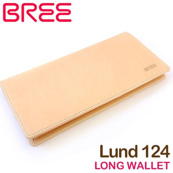 【nao】BREE 長財布　ヌメ革　lund 124 BREE（ブリー） ヌメ革 長財布 Lund(ルンド) 124 186750124-nature