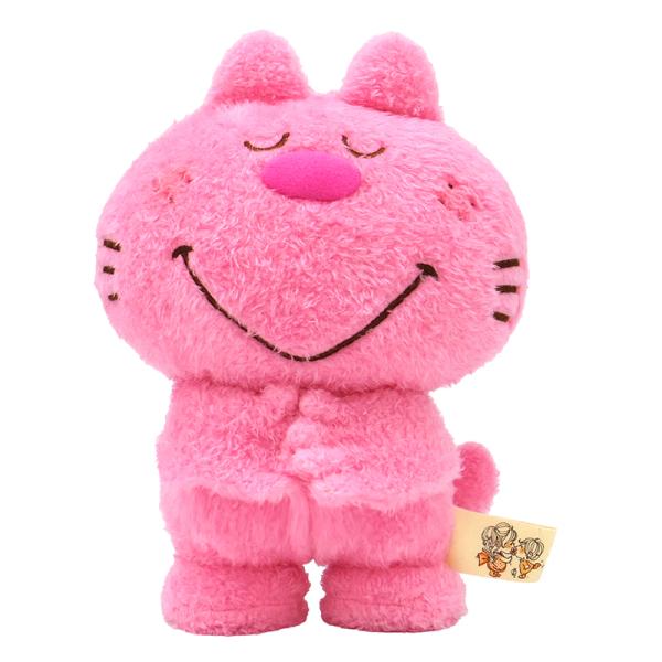 ADO MIZUMORI　水森亜土 ねこ ぬいぐるみ　Sサイズ　ピンク　 PK　213105-25　ナカジマコーポレーション