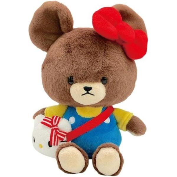 くまのがっこう x ハローキティ　コラボ　ジャッキー　ぬいぐるみ　SS　226198-26　　ナカジマコーポレーション　sanrio　正規品　タグ付き