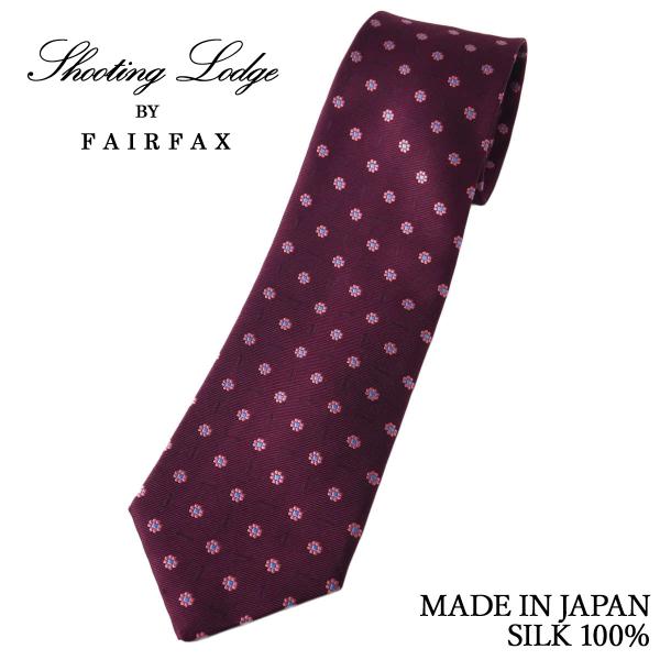 [ ブランド ] フェアファクス FAIRFAX[ 商品番号 ] jg27490[ ベースカラー ] ワイン系 バーガンディ 暗い赤紫[ 素材 ] シルク100%[ 当店通常価格 ] 9,350円（税込）[ 生産国 ] 日本 MADE IN...