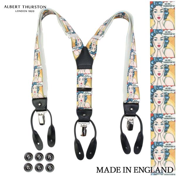 アルバートサーストン サスペンダー イエロー albert thurston（アルバートサーストン） サスペンダー ブレイシス