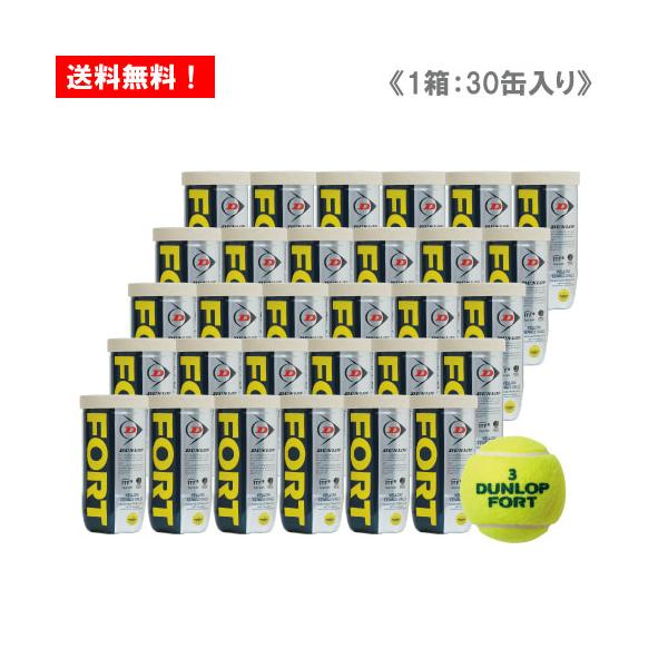 FORT(フォート) 硬式テニスボール ダンロップ　30缶60球 DUNLOP ダンロップ FORT フォート 2球×30缶 60球 1箱 DFEYL2DOZ