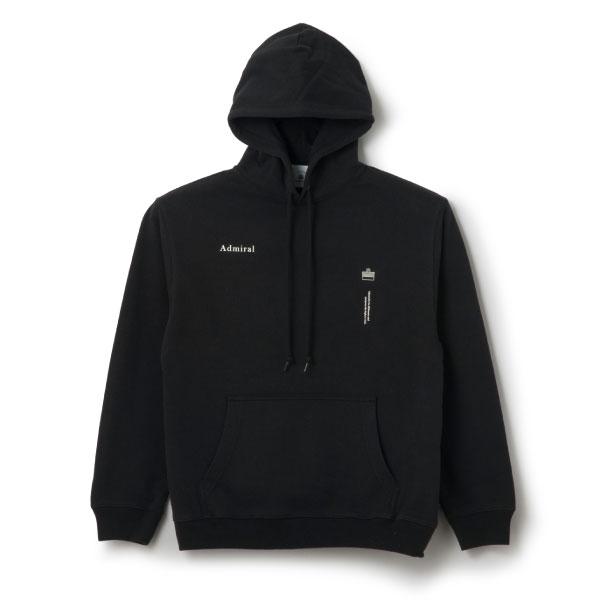 【Admiral 】アドミラル フード付きジャージ 冬用 ブラック 上下セットL Admiral（アドミラル） パーカー裏パイルスウェット ANMA608-10