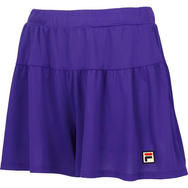 FILAフィラ＊オーガンジーシアートップスとプリーツキュロットパンツ上下セットS FILA（フィラ） キュロットパンツ CZ6SGW063-PPL FILA LSP レディース